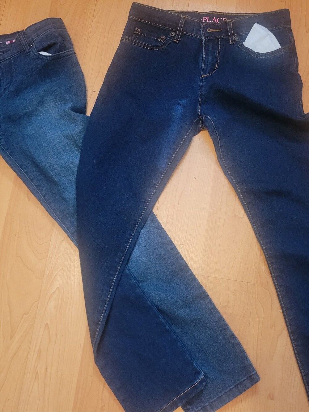 Two Pairs The Children's Place Dark Indigo Skinny Jeans